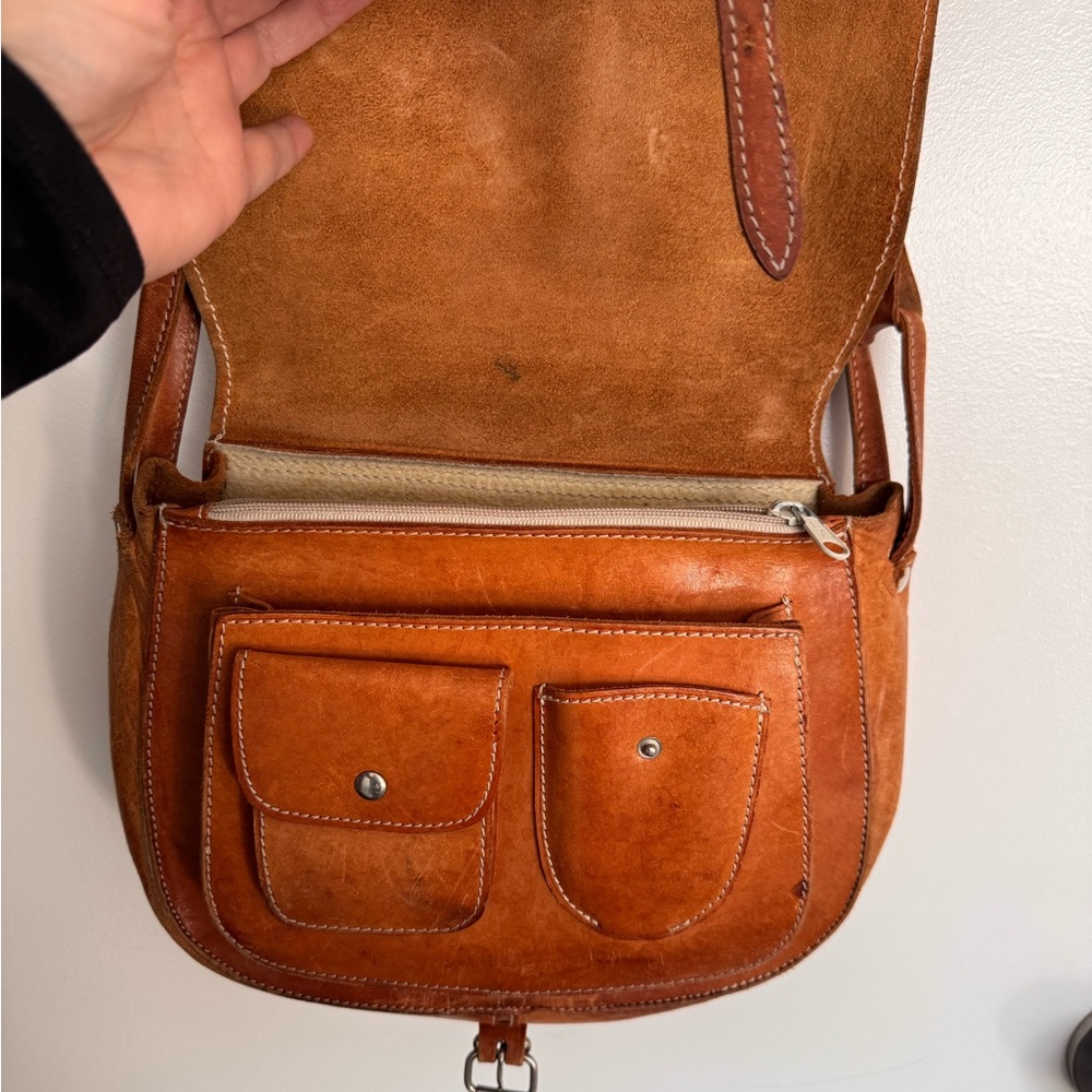 Leather purse. Messanger bag.